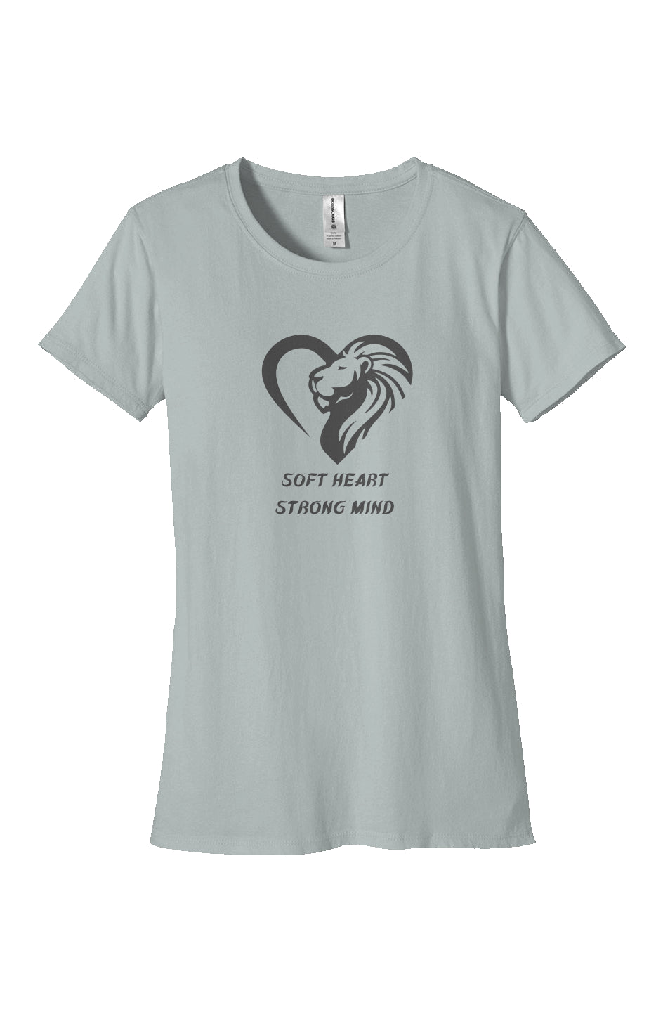 "Soft Heart, Strong Mind" Women's 100% Organic Cotton T-Shirt