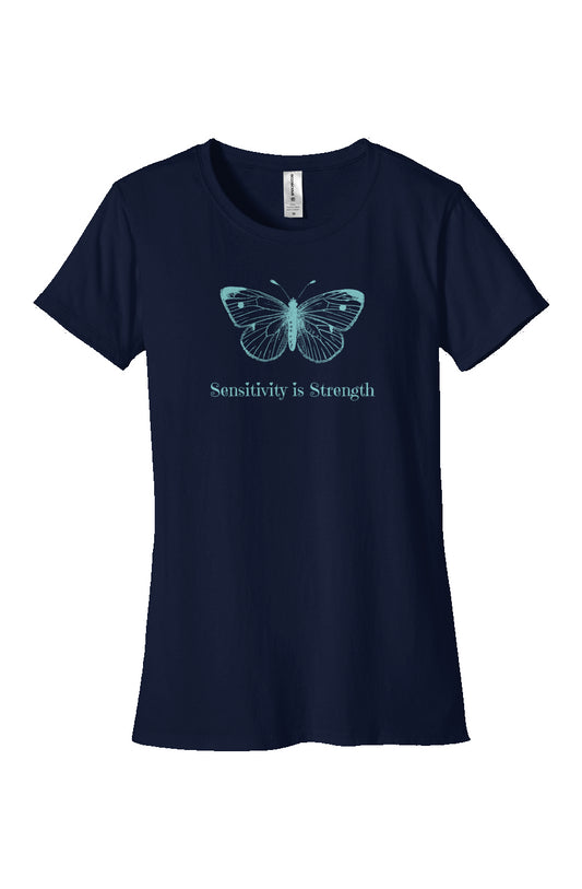 "Sensitivity is Strength" Women's 100% Organic Cotton T-Shirt