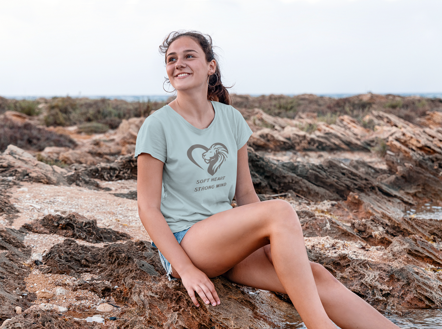 "Soft Heart, Strong Mind" 100% Organic Cotton Women's T-Shirt